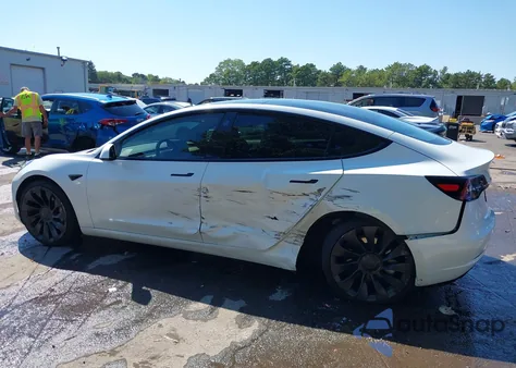 2022 Tesla Model 3 Long Range Dual Motor All-Wheel Drive из США, поврежденный, VIN 5YJ3E1EB0NF128102